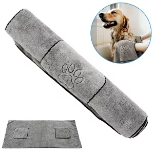 quick drying towel, dog towel, dog bath towel, microfiber dog towel, super absorbent towel, pet towel