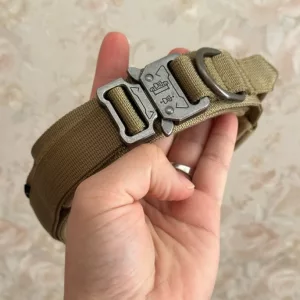 Received Tactical Training Dog Collar with Metal Buckle from customer J***e.