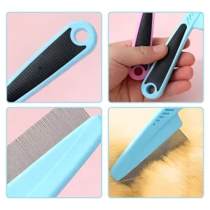 flea comb, flea brush, dog shedding brush