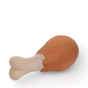 dog chew toy, dog squeaky toy, chicken leg toy