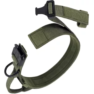 tactical dog collar, training dog collar, metal buckle dog collar