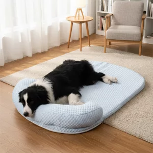 dog cooling mat, cooling dog bed, dog bed with pillow