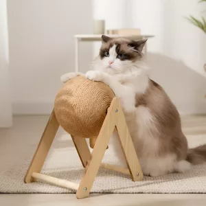 ball board toy, cat scratcher, cat scratching post, cardboard cat scratcher, large cat scratching post, cat ball scratcher