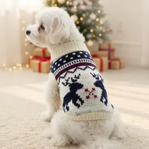 dog sweater, dog knitted sweater, dog christmas sweater, warm dog sweater, dog christmas jumper