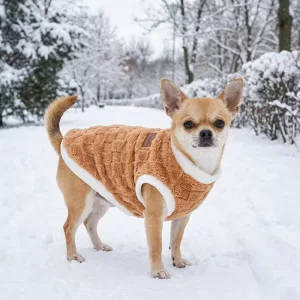 Cute Warm Flannel Winter Dog Vest