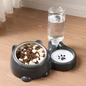 dog bowl, automatic water dispenser, pet feeding station