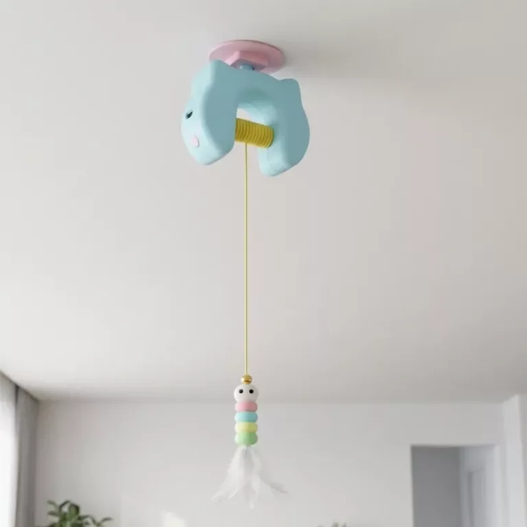 cat toy with feather, hanging cat toy