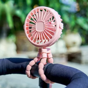 Portable Rechargeable Clip-On Mini USB Fan for Dogs