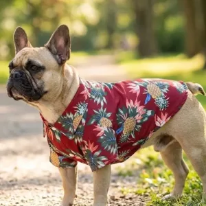Cute Hawaiian Chiffon Summer Shirt for Dogs