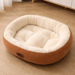 Cosy Soft Anti-Anxiety Dog Bed Warm Calming Plush Pet Nest with High Sides