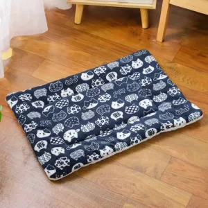 Cute Thick Flannel Dog Sleeping Mat Soft Pet Bed